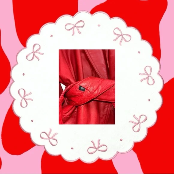 wilson’s vintage red leather jacket 💔 - Picture 4 of 11